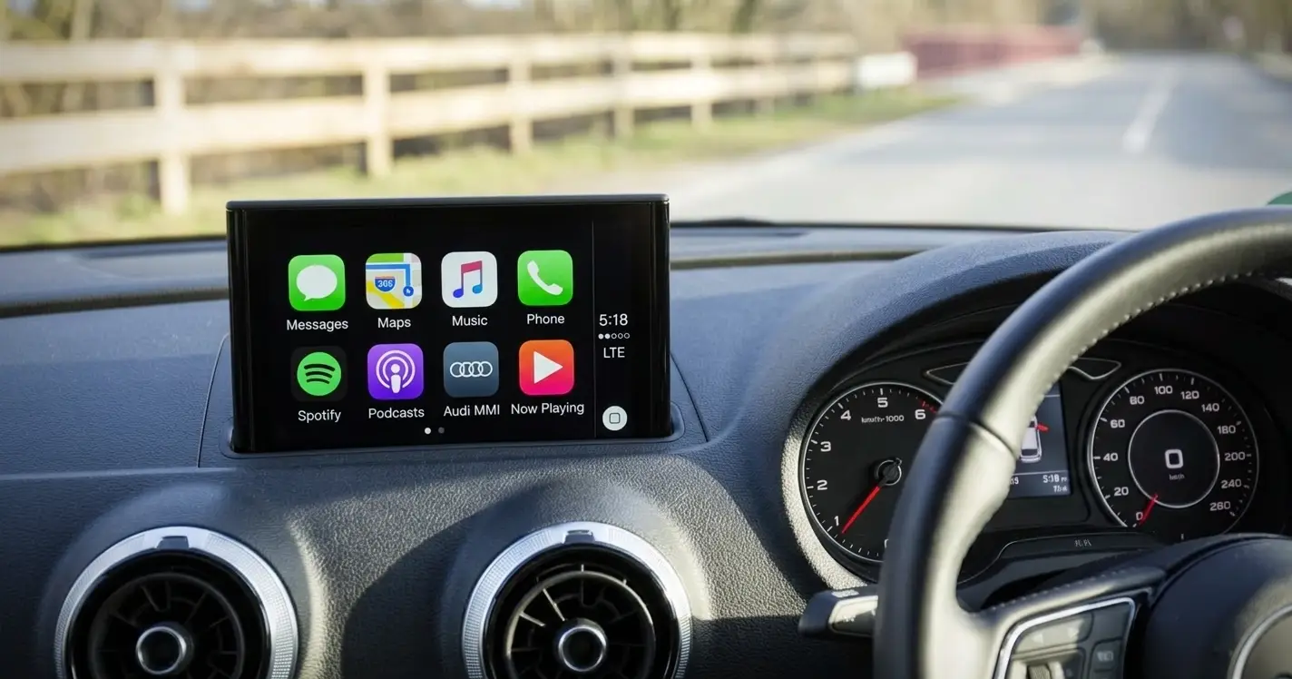 Apple CarPlay on a car's dashboard screen