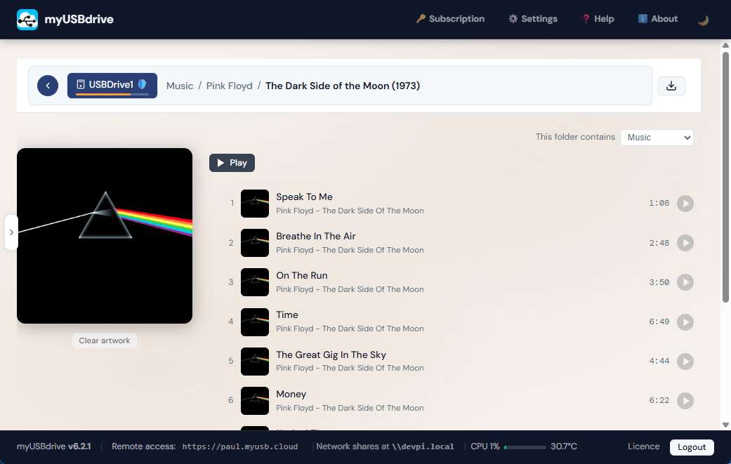 Music player