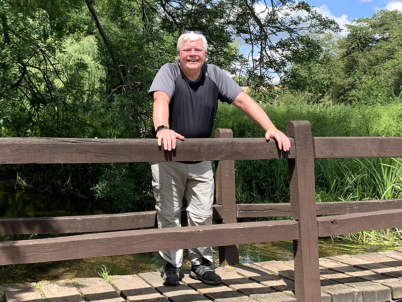 Paul, the developer of myUSBdrive, on a hike